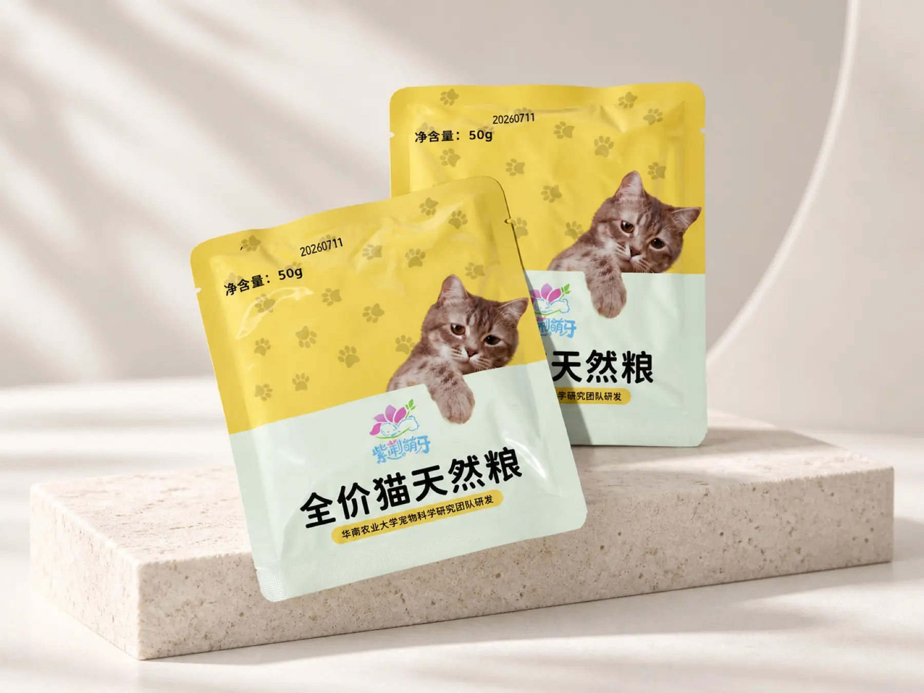 米小七小规格宠物鲜粮高端产品展示